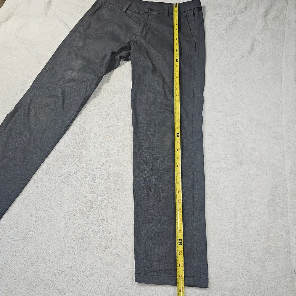 Lululemon Mens Commission Pants Slim 32 Dark GrayChino Secure Pocket Stretch